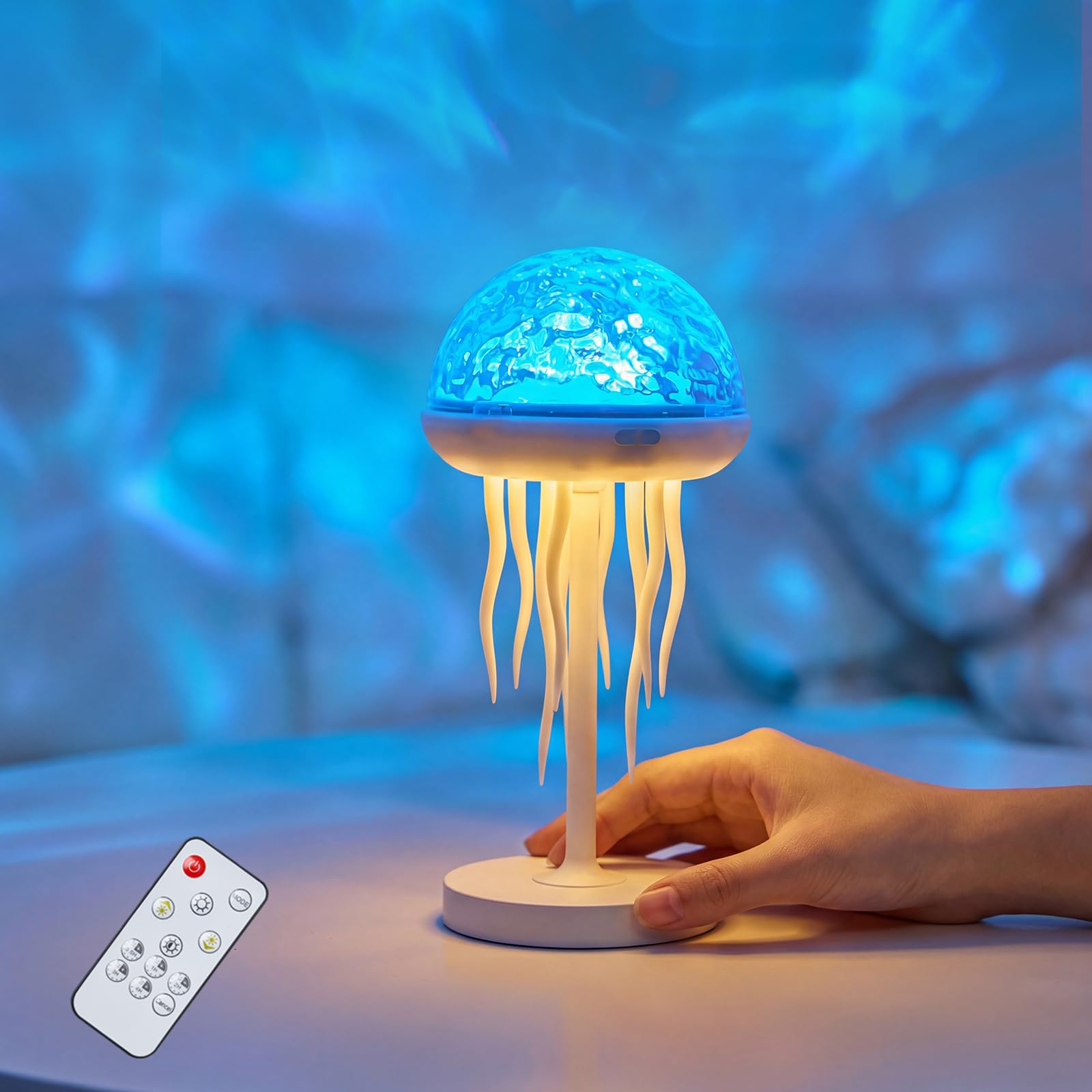 LED水模様ナイトライト リモコン付き RGBカラー変更 間接照明 Amazon.co.jp : プロジェクターライト クラゲ型 海オーロラナイト